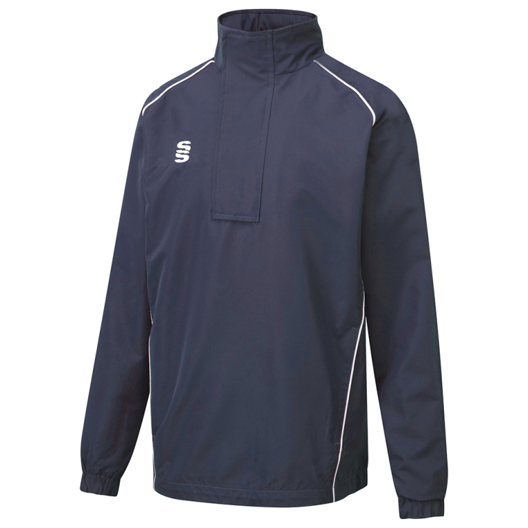 Dual Curve 1/4 Zip Rain jacket : Navy
