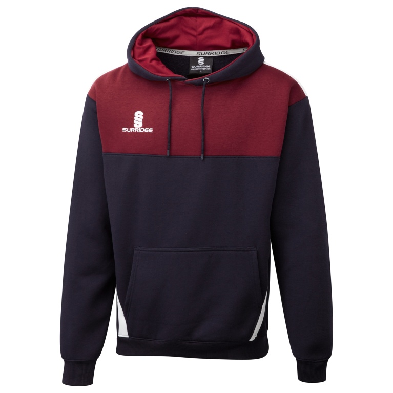 Blade Hoody : Navy / Maroon / White