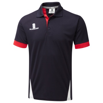 Women's Blade Polo Shirt : Navy / Red / White