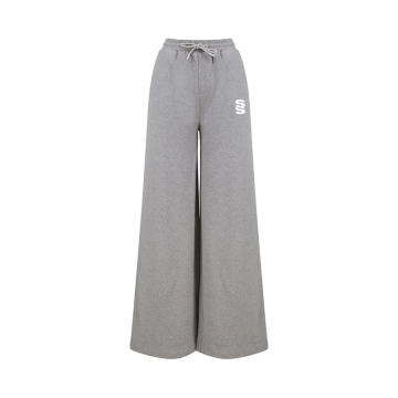 Womens Wide Leg Joggers Grey