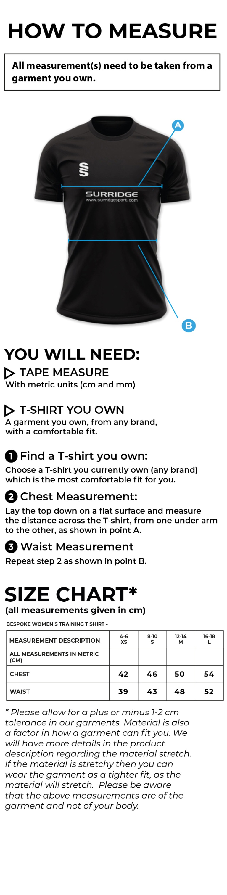  - Size Guide