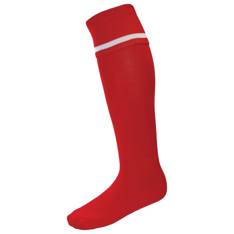 Single Band Sock - Red/White