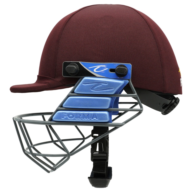 Forma Cricket Helmet - Pro SRS - Steel Grill - Maroon