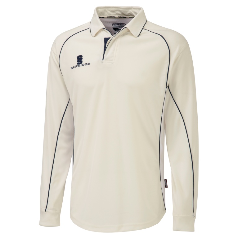 Long Sleeve Shirt Navy Trim