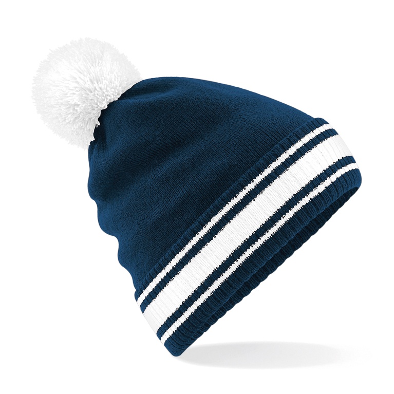 Stadium Beanie : Navy/White