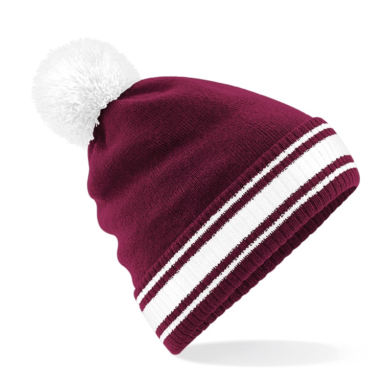 Stadium Beanie : Maroon/White