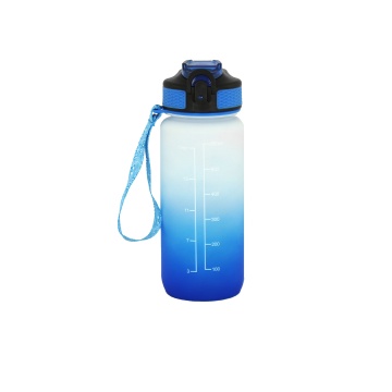 WATER BOTTLE-600ml Blue-White