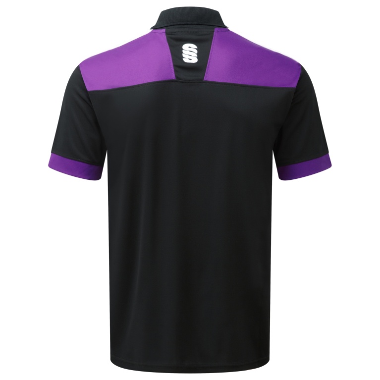 Women's Blade Polo Shirt : Black/Purple/White