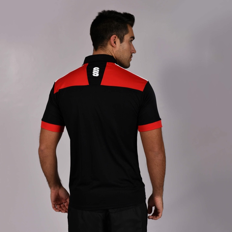 Blade Polo Shirt : Black / Red / White