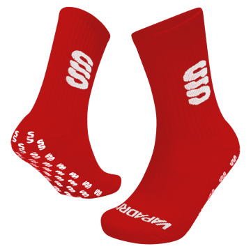 Quarter Gripper Sock : Red