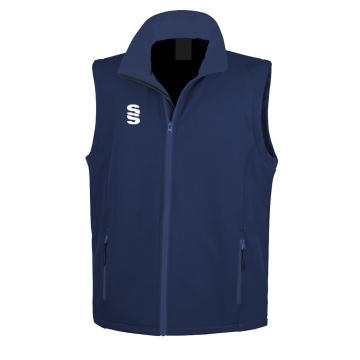 Core Printable Softshell Gilet - Navy - Women's Fit