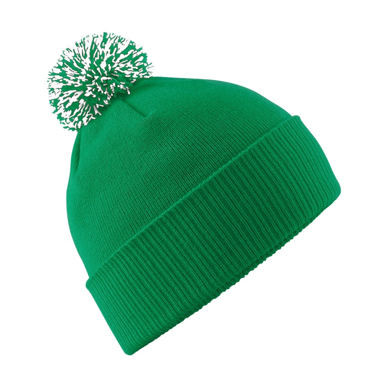 Snowstar Beanie - Emerald/White