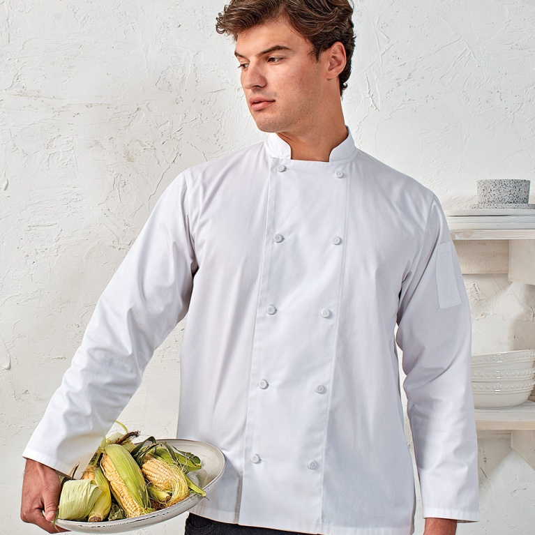 Chef's Coolchecker?? long sleeve jacket - White