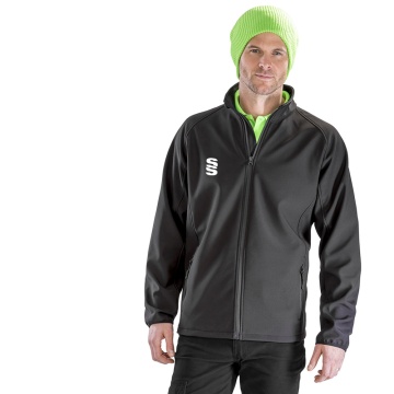 Core printable softshell jacket - Black