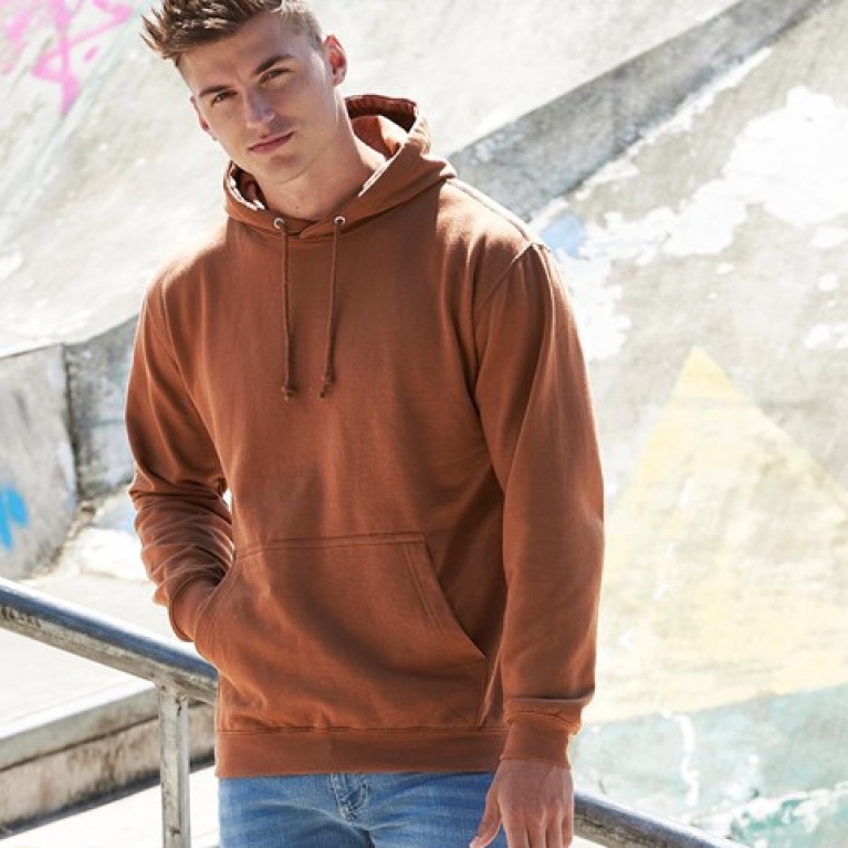 Polyester /  Cotton Hoody - Grey Marl