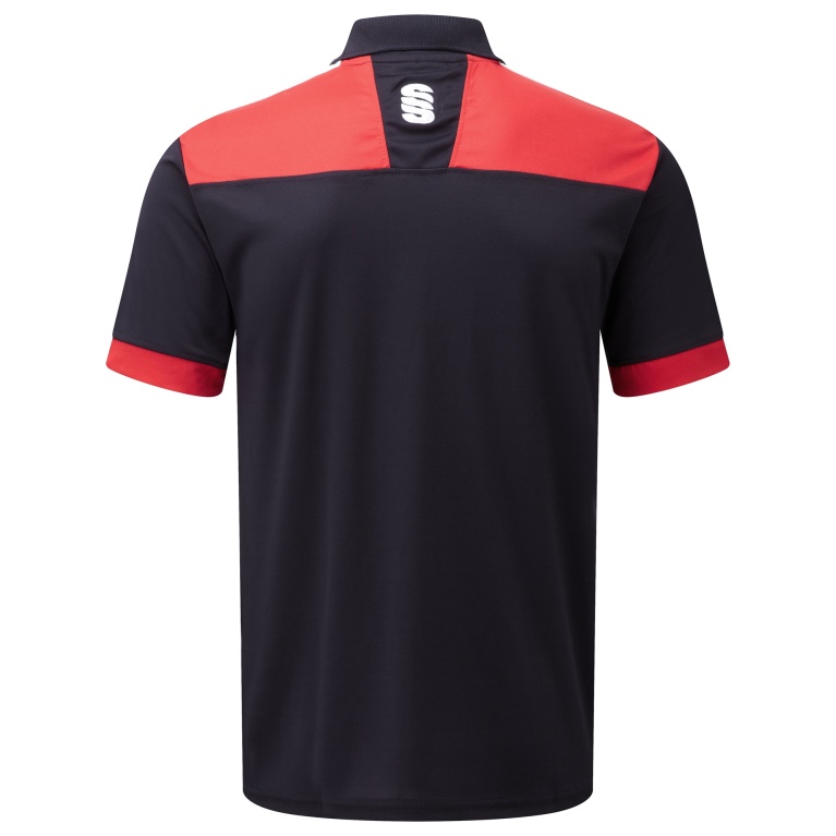 Youth's Blade Polo Shirt : Navy / Red / White