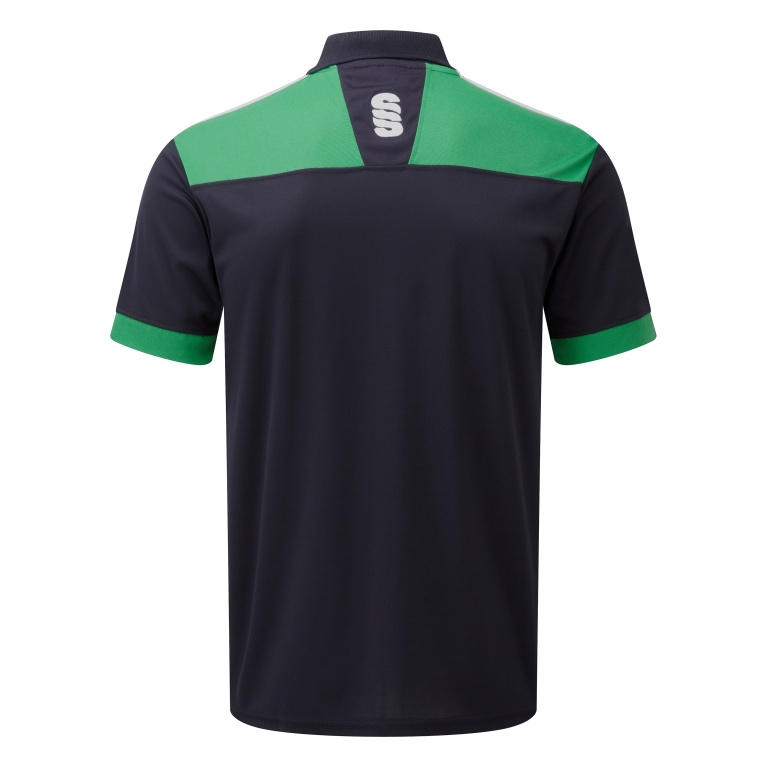 Youth's Blade Polo Shirt : Navy / Emerald / White