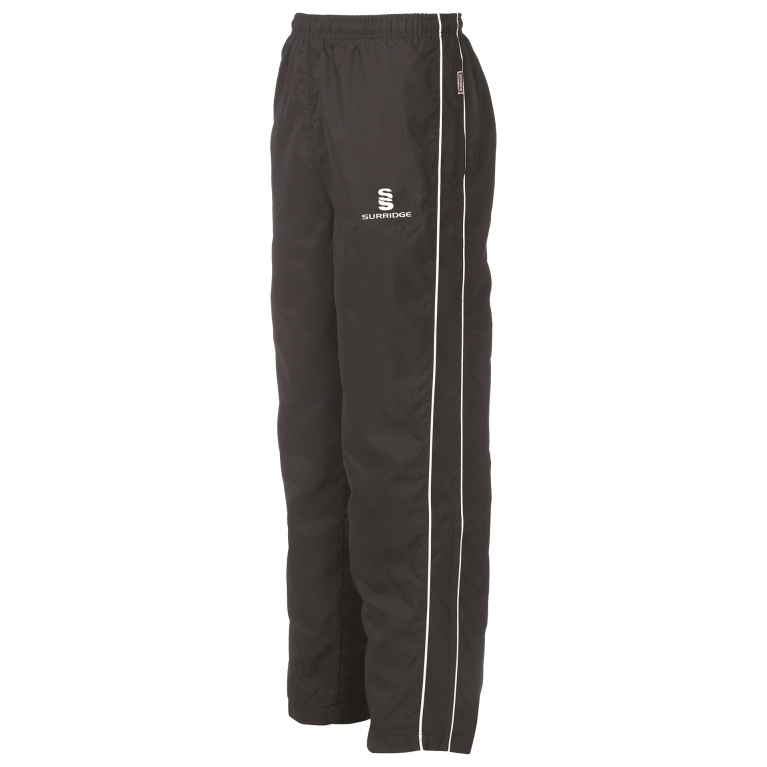Classic Tracksuit Pant With Thigh Length Zip - Black/White