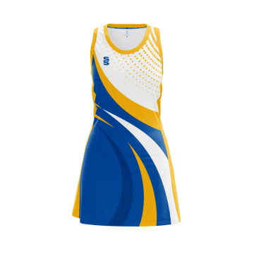 NETBALL DRESS STANDARD BACK - FAST TRACK