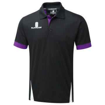 Blade Polo Shirt : Black/Purple/White