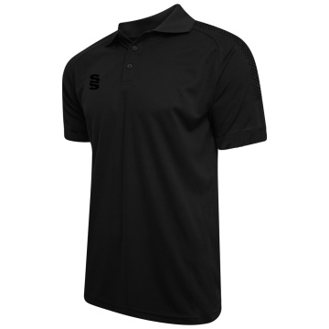 Dual Solid Polo Shirt - Black