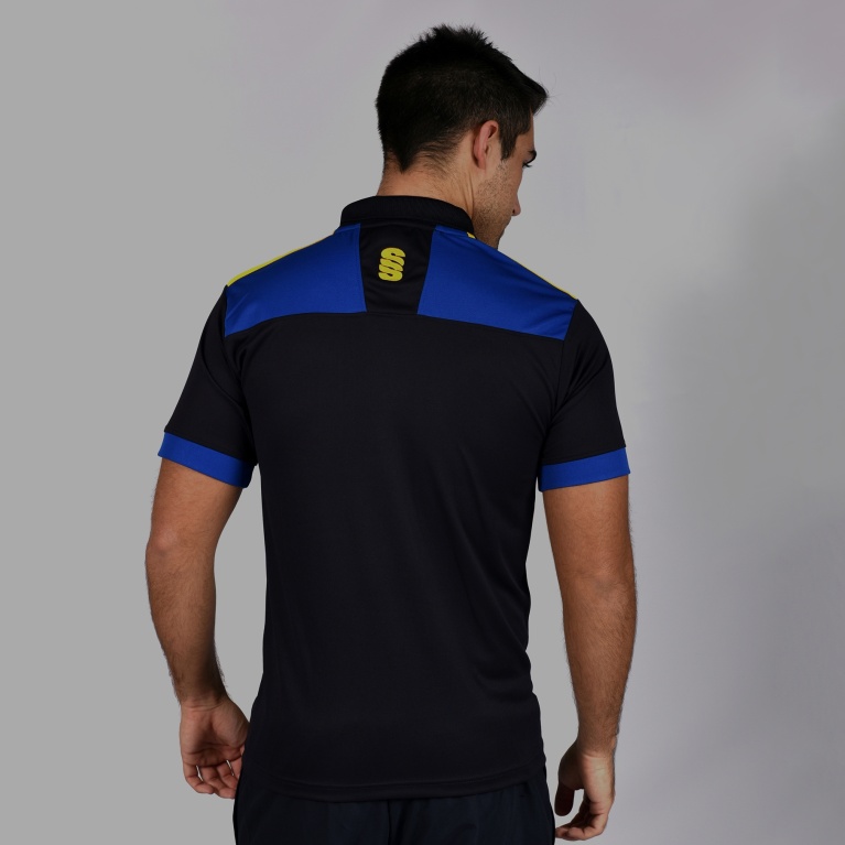 Blade Polo Shirt : Navy / Royal / Amber