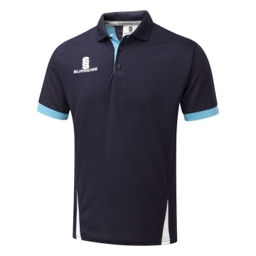 Blade Polo Shirt : Navy / Sky / White