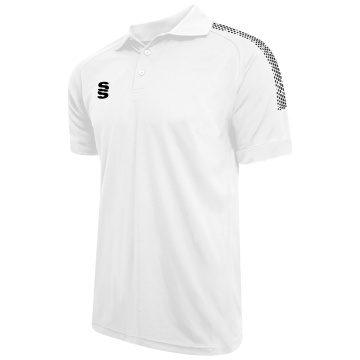Dual Solid Colour Polo : White
