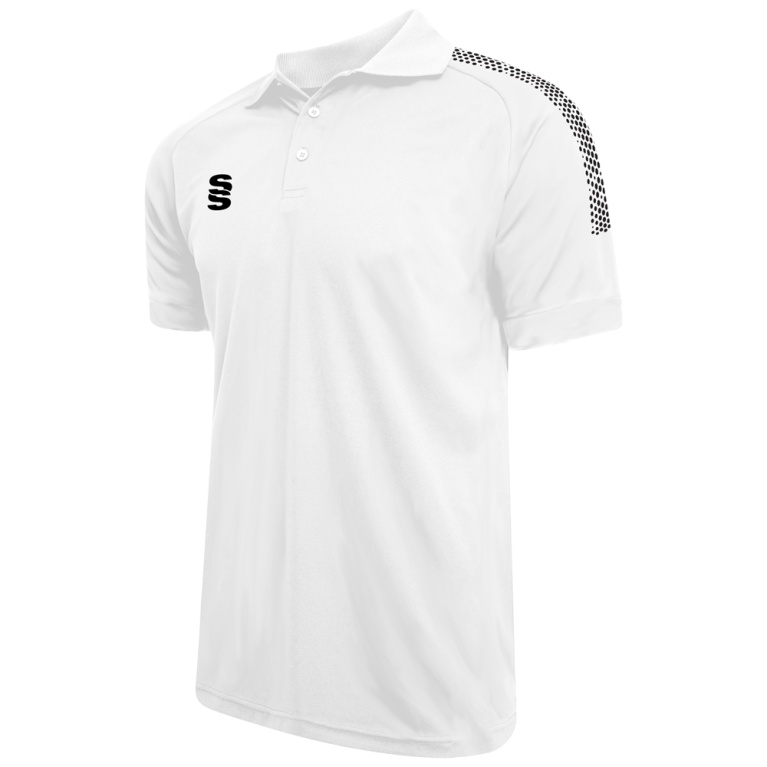Dual Solid Colour Polo : White